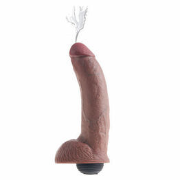 Pipedream King Cock 9 Inch Squirting Cock With Balls Brown
