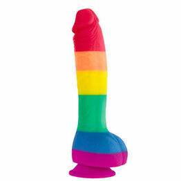 NS Novelties Colours Pride Edition 8 Inch Realistic Silicone Dildo With Balls