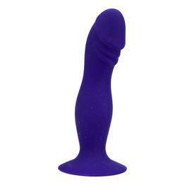 Loving Joy 6 Inch Silicone Dildo with Suction Cup Midnight Blue alternative