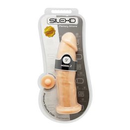 SilexD 9 inch Realistic Girthy Silicone Dual Density Dildo with Suction Cup alternative