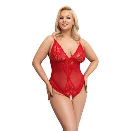 Cottelli Collection Cottelli Curves Crotchless Body Red