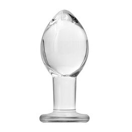 NS Novelties Crystal Premium Glass Large Butt Plug
