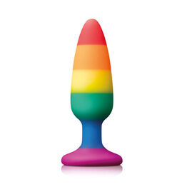 NS Novelties Pride Pleasure Plug Rainbow Medium