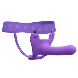 Perfect Fit Zoro Silicone Strap on System With Waistbands Purple 5.5 Inch