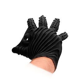 Shots Toys Fist It Black Textured Masturbation Glove