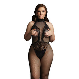 Shots Toys Le Desir Fishnet And Lace Bodystocking UK 14 to 20