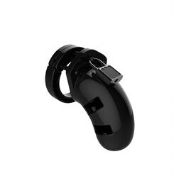 Shots Toys Man Cage 01 Male 3.5 Inch Black Chastity Cage