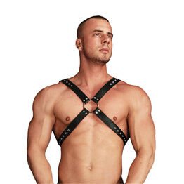 Shots Toys Ouch Adonis High Halter Harness