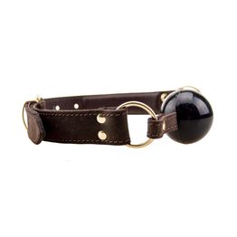 BOUND Nubuck Leather Solid Ball Gag alternative