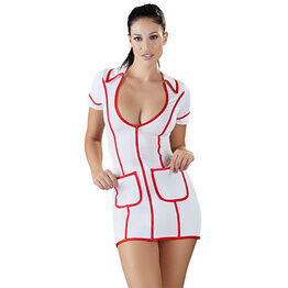 Cottelli Collection Cottelli Costumes White And Red Nurses Dress