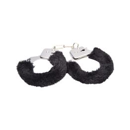 Bound to Play. Heavy Duty Furry Handcuffs Black alternative