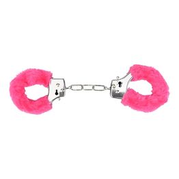 Bound to Play. Heavy Duty Furry Handcuffs Pink alternative