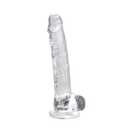 Loving Joy 11 Inch Dildo with Balls Clear alternative