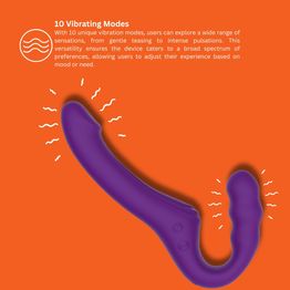 Mina Echo Remote Vibrating Strapless Strap On alternative