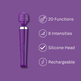 Loving Joy Rechargeable Magic Wand Vibrator Purple alternative