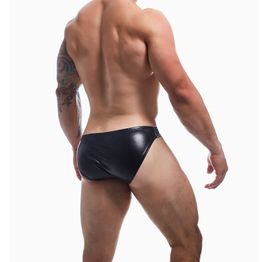 C4M Boost Black Leatherette Bikini Brief alternative