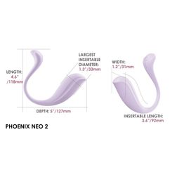 Svakom Phoenix Neo 2 Interactive App Controlled Vibrator Lilac alternative