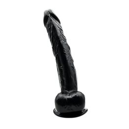 Loving Joy 11 Inch Dildo with Balls Black alternative