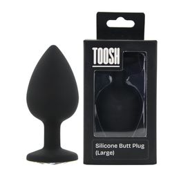 Toosh Black Silicone Butt Plug Large alternative