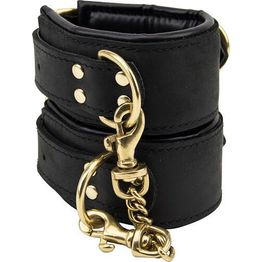 Bound Noir Nubuck Leather Slim Wrist Cuffs alternative