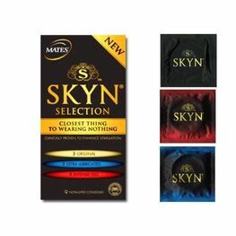Mates Latex Free Condoms Selection Pack - Original, Intense, Extra Lube