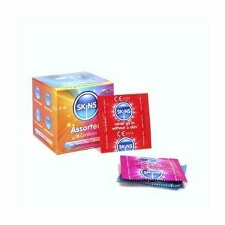 Skins Cube Assorted Condoms - 16 Pack