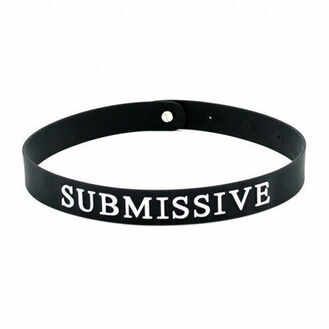 Black Silicone Submissive Collar