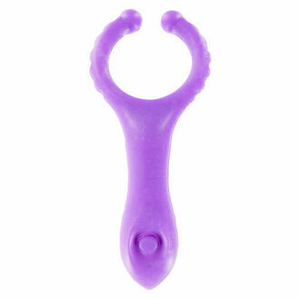 Toy Joy Vibrating ClitStim CRing Purple 4 Inch
