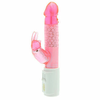 Power Slide Pink Rabbit Vibrator 7 Inch