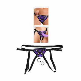 You2Toys Purple And Black Universal Harness