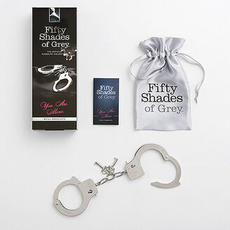 Fifty Shades of Grey You. Are. Mine. Metal Handcuffs