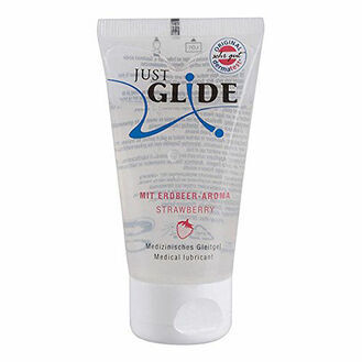 Just Glide Strawberry Flavoured Water Based Lube 50ml