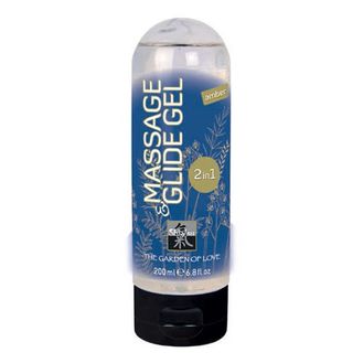 Shiatsu Massage &amp; Lubricant 2 in 1 - Amber 200ml