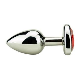PRECIOUS METALS HEART SHAPED BUTT PLUG-SILVER alternative