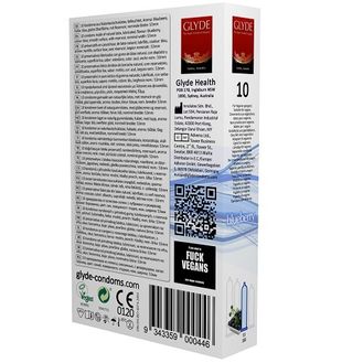 Glyde Ultra Blueberry Flavour Vegan Condoms 10 Pack alternative