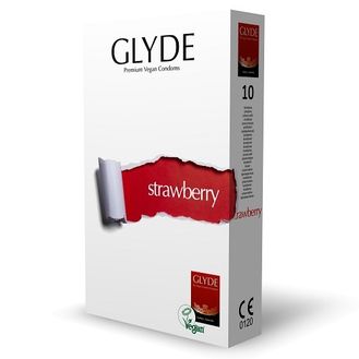 Glyde Ultra Strawberry Flavour Vegan Condoms 10 Pack alternative