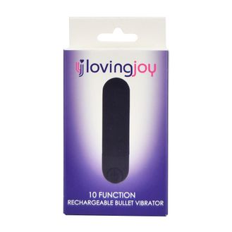 Loving Joy 10 Function Rechargeable Bullet Vibrator Black alternative