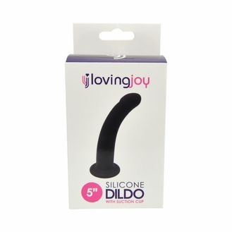 Loving Joy Curved 5 Inch Silicone Dildo with Suction Cup alternative