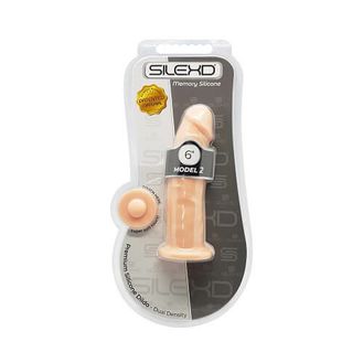 SilexD 6 inch Realistic Silicone Dual Density Dildo with Suction Cup alternative