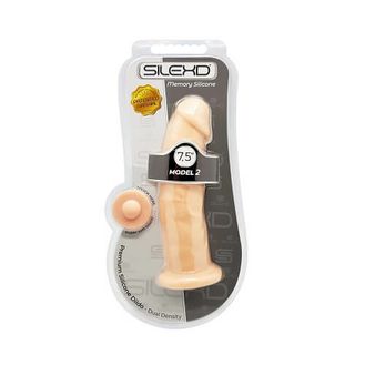 SilexD 7.5 inch Realistic Silicone Dual Density Dildo with Suction Cup alternative