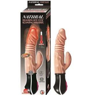 Realistic Warming and Thrusting Vibrating Dildo Flesh alternative