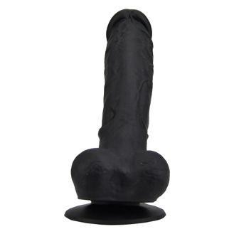 Loving Joy 9 Inch Realistic Silicone Dildo with Suction Cup and Balls Black alternative