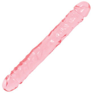 Doc Johnson Crystal Jellies 12 Inch Double Dong Pink