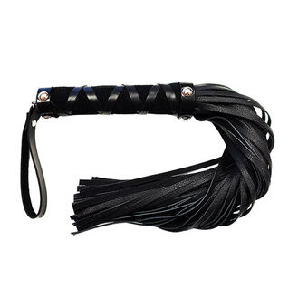 Rouge Garments Rouge Short Leather Flogger With Studs