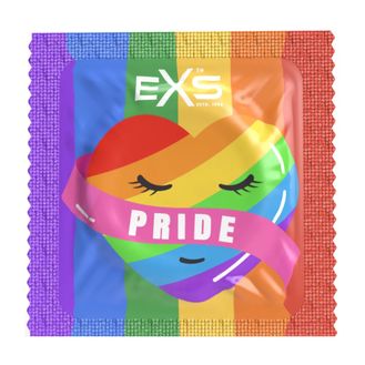 EXS Promotional Gay Pride Condoms Rainbow Flag Design alternative