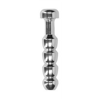 Shots Toys Ouch Urethral Sounding Stainless Steel Ridged Plug