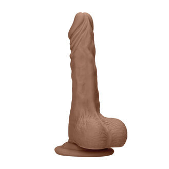 Shots Toys RealRock 7 Inch Dong With Testicles Flesh Tan