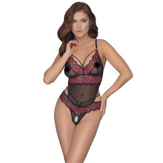 Cottelli Collection Cottelli Crotchless Body With Lace