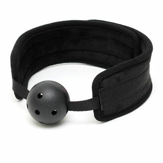 Rimba Black Padded Mouth Gag With Breathable Ball