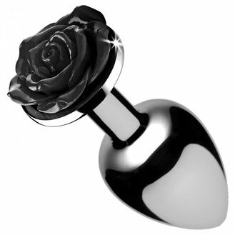 XR Brands XR Booty Sparks Black Rose Anal Plug Small